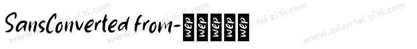 SansConverted from字体转换